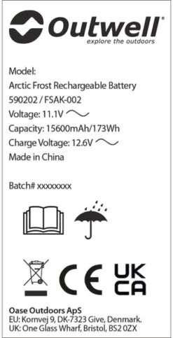 Outwell Oplaadbare Accu Voor Arctic Frost Koelboxen 7 Outwell Oplaadbare Accu Voor Arctic Frost Koelboxen -Buitenuitrusting 1069 1900 accu 4