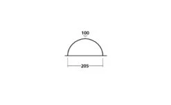Easy Camp Comet 200 Koepeltent - 2 Personen -Buitenuitrusting 120338 comet 200 drawing other4
