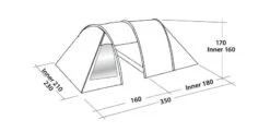 Easy Camp Galaxy 300 Rustic Green Tunneltent - 3 Personen 15 Easy Camp Galaxy 300 Rustic Green Tunneltent - 3 Personen -Buitenuitrusting 120390 galaxy 300 rustic green drawing perspective2