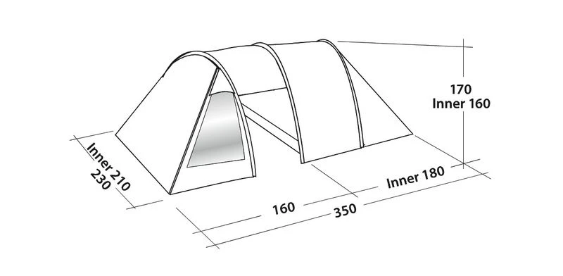 Easy Camp Galaxy 300 Rustic Green Tunneltent - 3 Personen 8 Easy Camp Galaxy 300 Rustic Green Tunneltent - 3 Personen - Afbeelding 8