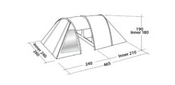 Easy Camp Galaxy 400 Rustic Green Tunneltent - 4 Personen 15 Easy Camp Galaxy 400 Rustic Green Tunneltent - 4 Personen -Buitenuitrusting 120391 galaxy 400 rustic green drawing perspective2
