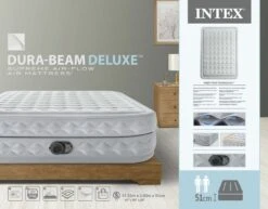 Intex Supreme Air Flow Luchtbed - Queensize - Ingebouwde Elektrische Pomp -Buitenuitrusting 1482 1900 64490nd pkg 2023 300