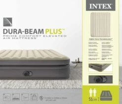 Intex Prime Comfort Luchtbed - Queensize - Ingebouwde Elektrische Pomp -Buitenuitrusting 1621 1900 64164nd pkg 2023 300
