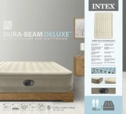 Intex Ultra Plush Luchtbed - Queensize - Ingebouwde Elektrische Pomp -Buitenuitrusting 1714 1900 64428nd pkg 2023 300