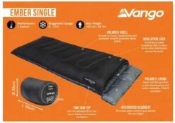 Vango Ember Slaapzak - Zwart -Buitenuitrusting 1900 1783 ember single 2 1