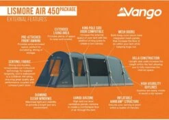 Vango Lismore Air 450 Opblaasbare Tunneltent - 4 Persoons - Groen 15 Vango Lismore Air 450 Opblaasbare Tunneltent - 4 Persoons - Groen -Buitenuitrusting 1900 1783 lismore air 450 package 3