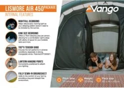 Vango Lismore Air 450 Opblaasbare Tunneltent - 4 Persoons - Groen 16 Vango Lismore Air 450 Opblaasbare Tunneltent - 4 Persoons - Groen -Buitenuitrusting 1900 1783 lismore air 450 package 4