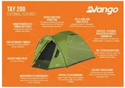 Vango Tay 200 Koepeltent - 2 Persoons - Groen 15 Vango Tay 200 Koepeltent - 2 Persoons - Groen -Buitenuitrusting 1900 1783 tay 200 2