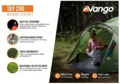 Vango Tay 200 Koepeltent - 2 Persoons - Groen 14 Vango Tay 200 Koepeltent - 2 Persoons - Groen -Buitenuitrusting 1900 1783 tay 200 3