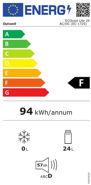 Outwell Ecocool Lite Elektrische Koelbox - 24 Liter - Donkerblauw 5 Outwell Ecocool Lite Elektrische Koelbox - 24 Liter - Donkerblauw - Afbeelding 5