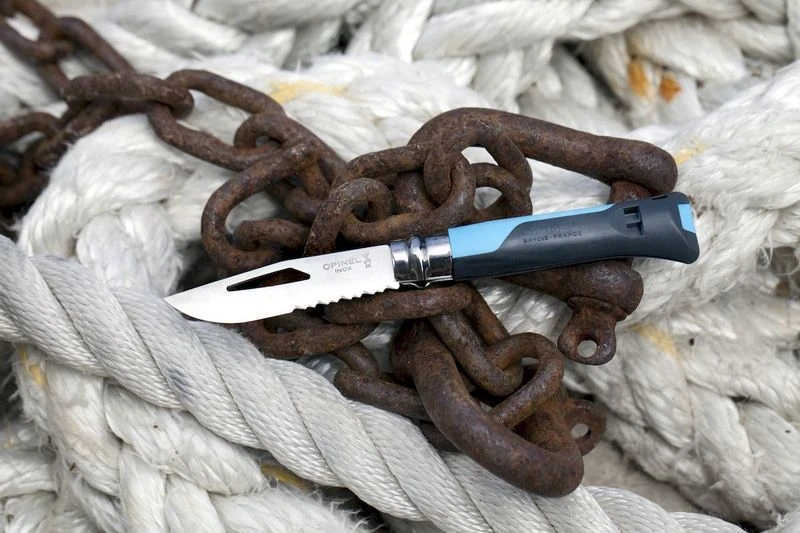 Opinel N°08 Outdoor Zakmes - Blauw 4 Opinel N°08 Outdoor Zakmes - Blauw - Afbeelding 4