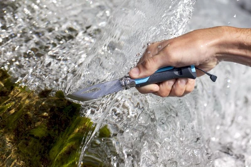 Opinel N°08 Outdoor Zakmes - Blauw 7 Opinel N°08 Outdoor Zakmes - Blauw - Afbeelding 7