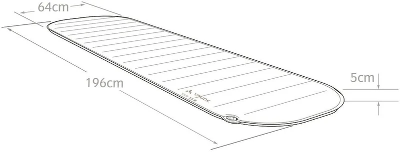 Vaude Tour 5 L Zelfopblazende Slaapmat 4 Vaude Tour 5 L Zelfopblazende Slaapmat - Afbeelding 4