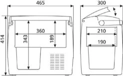 Dometic CoolFreeze CDF 18 Autokoelbox - 18L -Buitenuitrusting 737 1200 900 900 dometic coolfreeze cdf 18 7