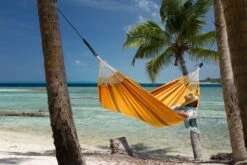 La Siesta Currambera 2 Persoons Hangmat - Apricot -Buitenuitrusting 800 1200 cuh16 5 ambiance 200