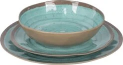 Bo-Camp Halo Melamine Serviesset - 12-delig - Aqua -Buitenuitrusting 900 1327 6181392 05