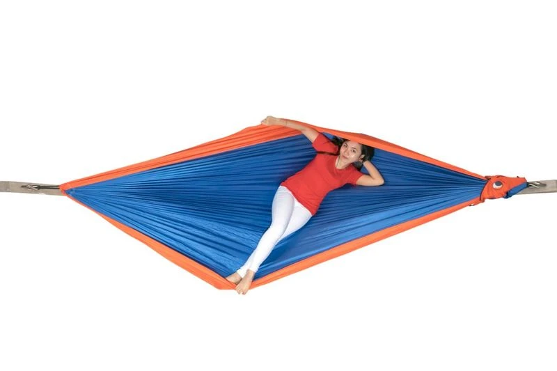 Ticket To The Moon Hangmat 2 Persoons Original Double - Royal Blue/Orange 2 Ticket To The Moon Hangmat 2 Persoons Original Double - Royal Blue/Orange - Afbeelding 2