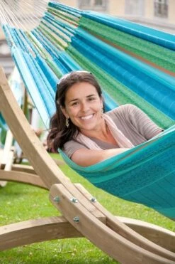 La Siesta Flora Kingsize 2 Persoons Hangmat - Curacao -Buitenuitrusting 900 598 flh18 3 flora cura ao organic cotton kingsize classic hammock image 05