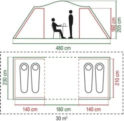 Coleman Spruce Falls 4 Vis-a-vis Tent - 4 Persoons 9 Coleman Spruce Falls 4 Vis-a-vis Tent - 4 Persoons -Buitenuitrusting 900 917 spruce falls 7