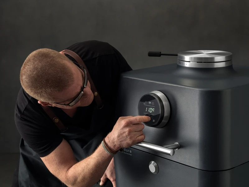 Everdure 4K Houtskool Barbecue Met Beschermhoes - Antraciet/blauw 4 Everdure 4K Houtskool Barbecue Met Beschermhoes - Antraciet/blauw - Afbeelding 4