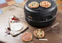 Bestron Pizza Gourmetset - 6 Personen -Buitenuitrusting bestron pizzaoven 6 personen 8
