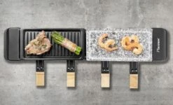 Bestron Raclette/Steengrill - 4 Personen -Buitenuitrusting bestron raclettesteengrill 4 personen 11