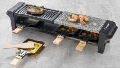Bestron Raclette/Steengrill - 4 Personen -Buitenuitrusting bestron raclettesteengrill 4 personen 13