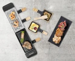 Bestron Raclette/Steengrill - 4 Personen -Buitenuitrusting bestron raclettesteengrill 4 personen 4