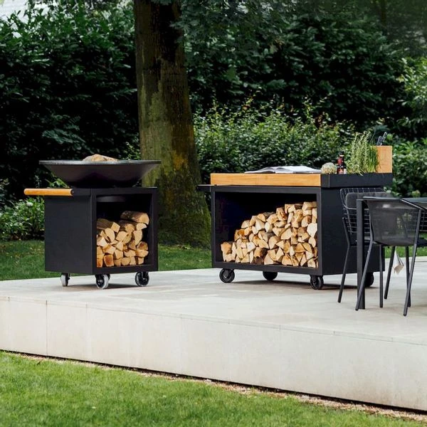 OFYR Mise En Place Table 135 PRO Black - Teak Wood 3 OFYR Mise En Place Table 135 PRO Black - Teak Wood - Afbeelding 3