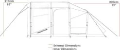 Zempire Evo TM V2 Opblaasbare Tent - 4 Persoons -Buitenuitrusting zempire evo tm v2 opblaasbare tent 6